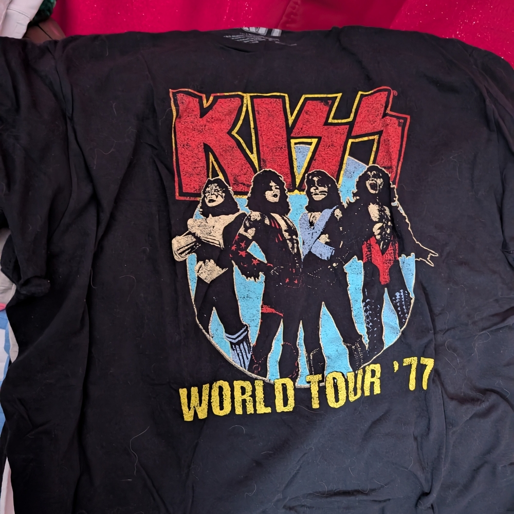 KISS World Tour '77 Kids T-Shirt - Black